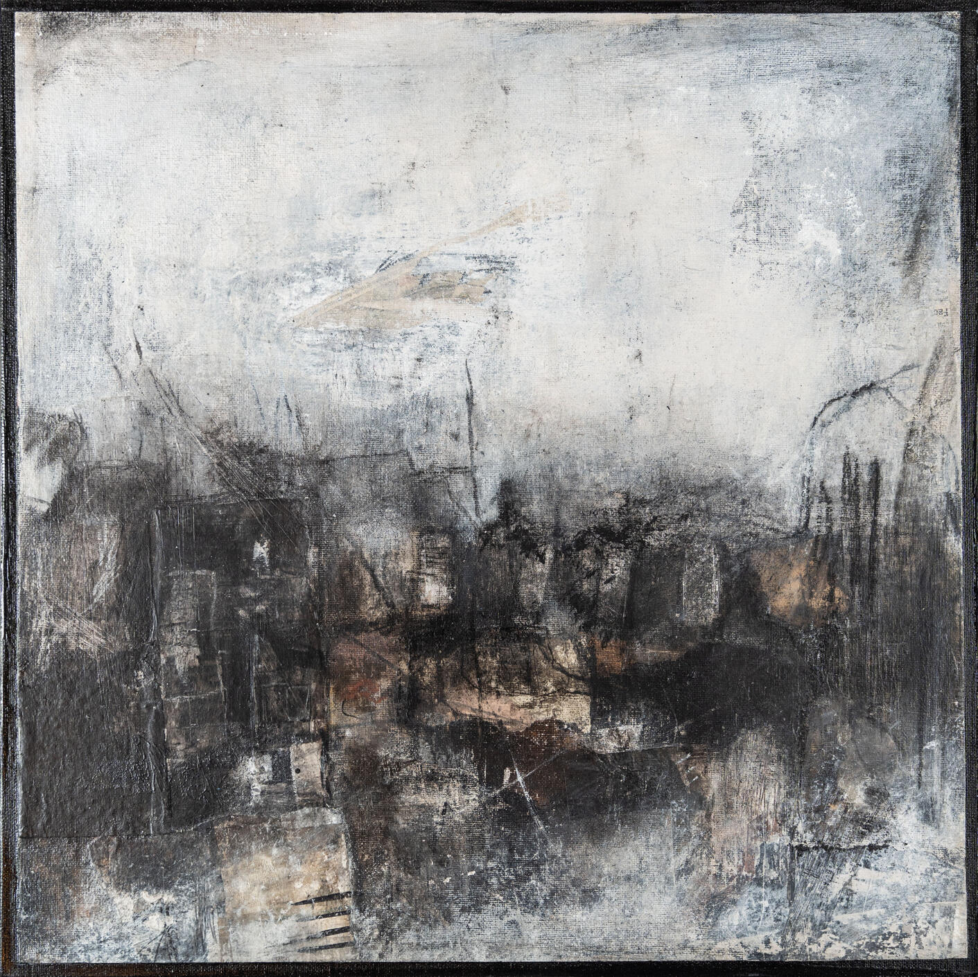 Untitled #2511/II. | Mixed Media on Canvas Mounted on board | 46 X 46 cm