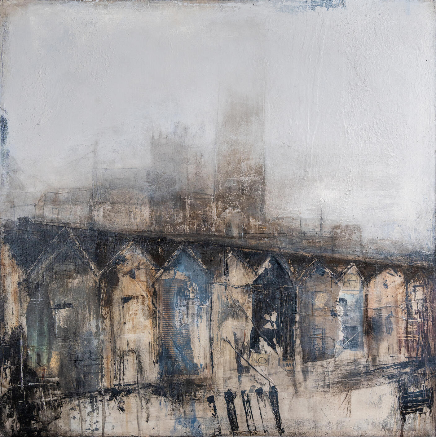 _The Shuffled Deck |Mixed Media on Canvas | 80 X 80 cm _