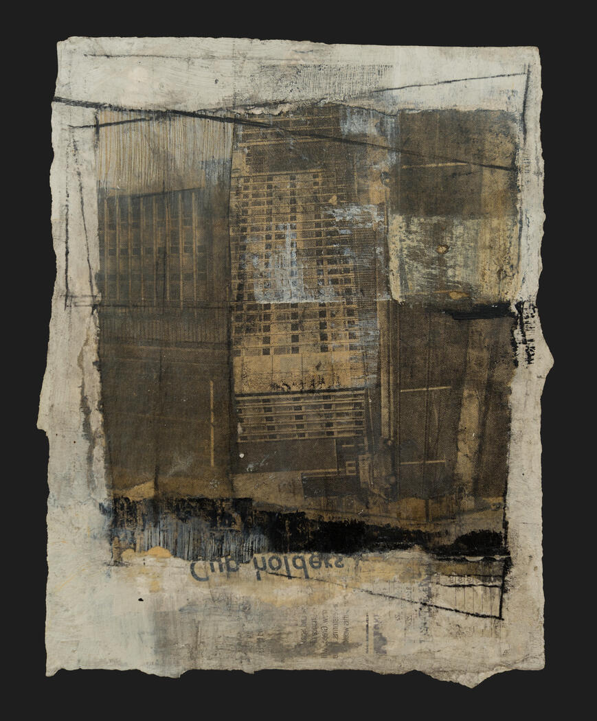 Fragments 12-S1 /24 | Mixed Media on Cotton Paper | 35 X 29 cm