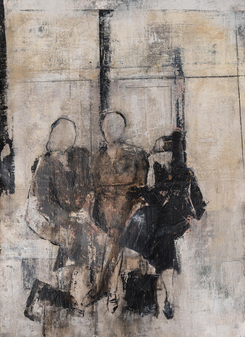 Third Figure | Mixed Media on Paper |