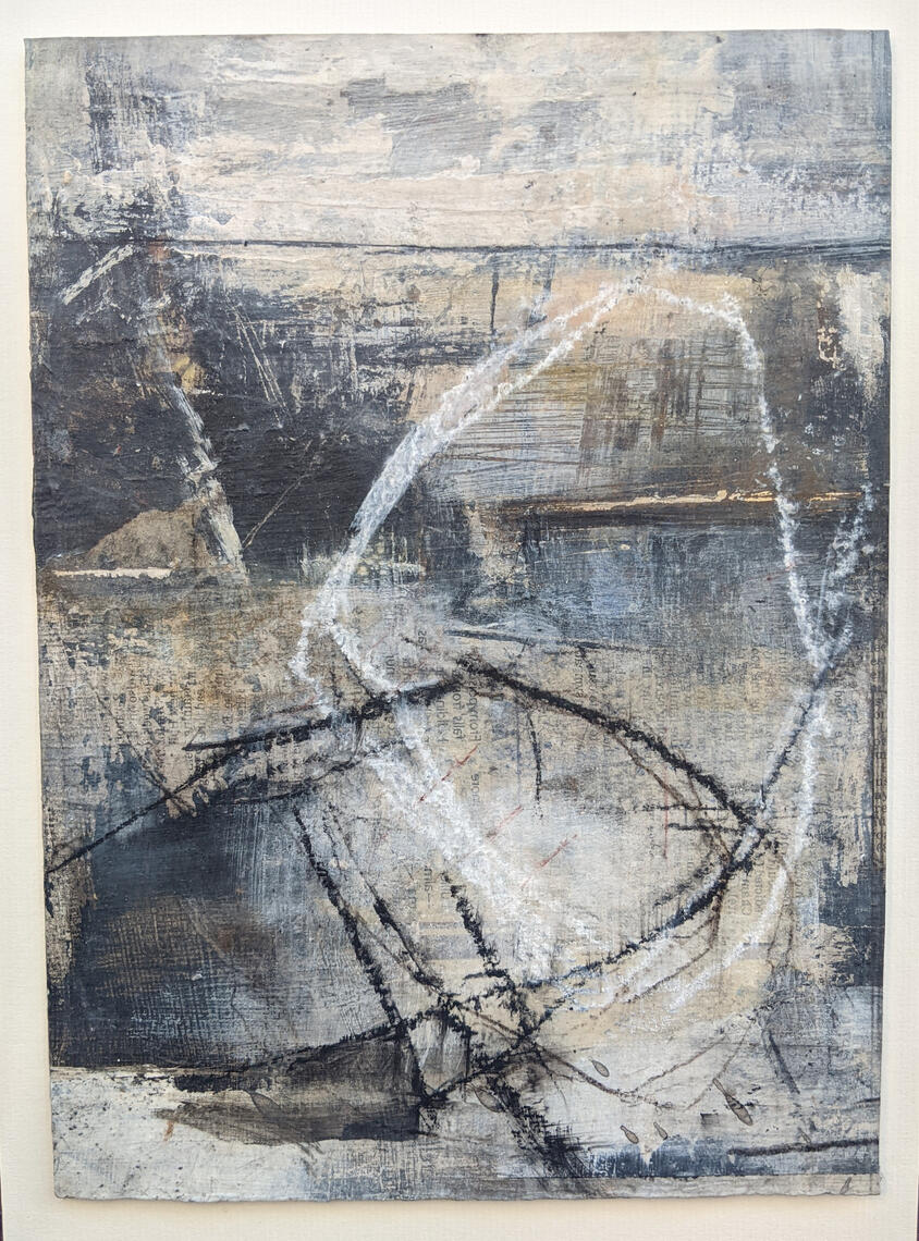 I Don't Mind The Rain I. | Mixed Media on paper |