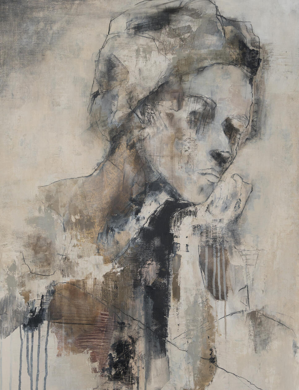 A Little Blue II. | Mixed Media on Canvas | 80 X 90 cm