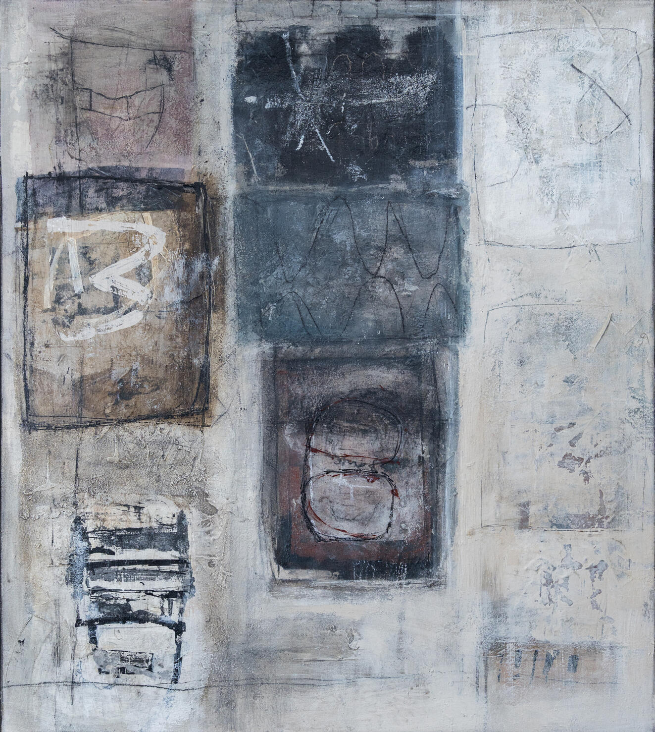 528 Hz - Drift | Mixed Media on Canvas | 80 X 90 cm