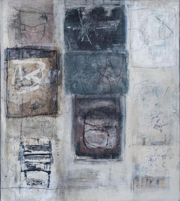 528 Hz - Drift | Mixed Media on Canvas | 80 X 90 cm