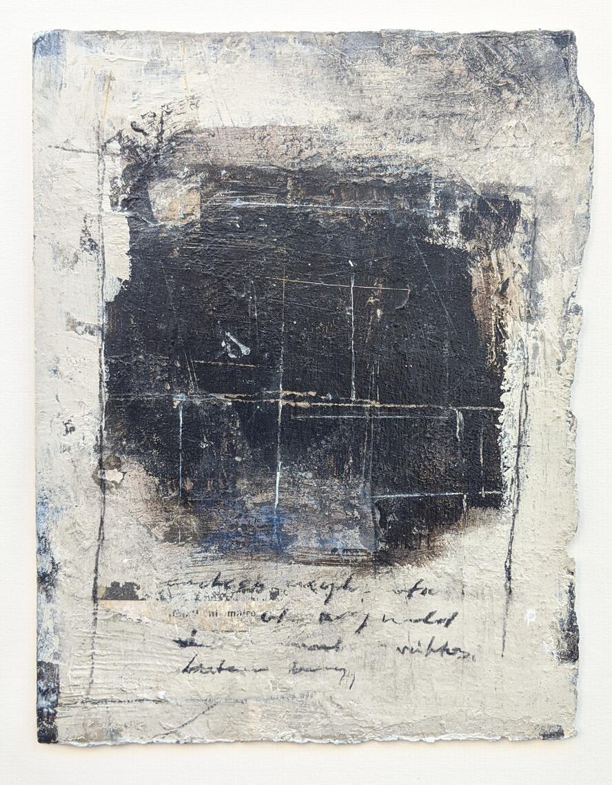 Fragments 8-S3 /24 | Mixed Media on Cotton Paper | 35 X 29 cm