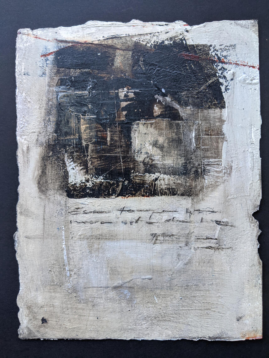 Fragments 1-S3 /24 | Mixed Media on Cotton Paper | SOLD