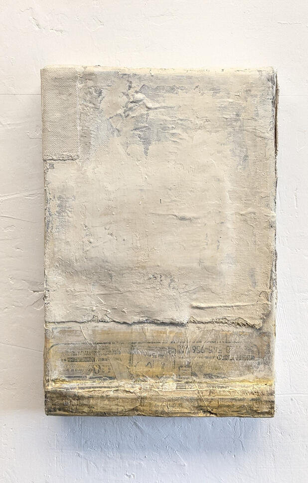 Printed Object| Mixed Media on Canvas - | 15 X 16 cm_