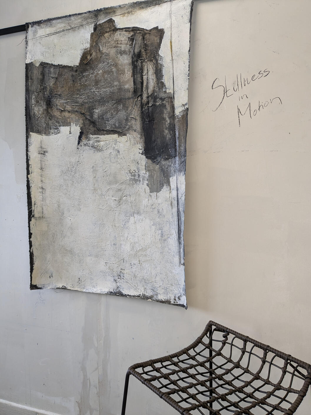 Sillness in Motion | Mixed Media on Canvas - Tapestery Style | 125 X 80 cm