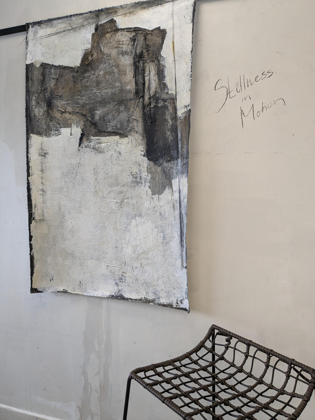 Sillness in Motion | Mixed Media on Canvas - Tapestery Style | 125 X 80 cm