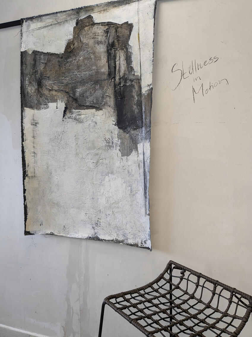 Sillness in Motion | Mixed Media on Canvas - Tapestery Style | 125 X 80 cm
