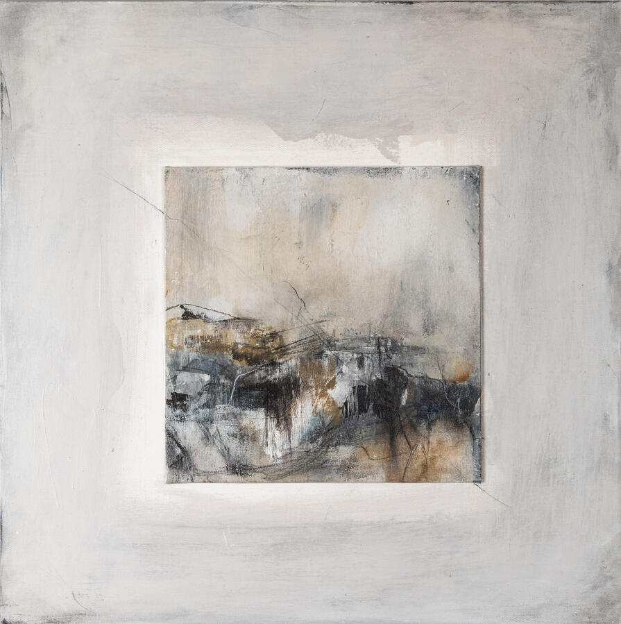 Old Town West I. Mixed media on canvas 62 × 78 cm €1,450 Studio Price €1,000
