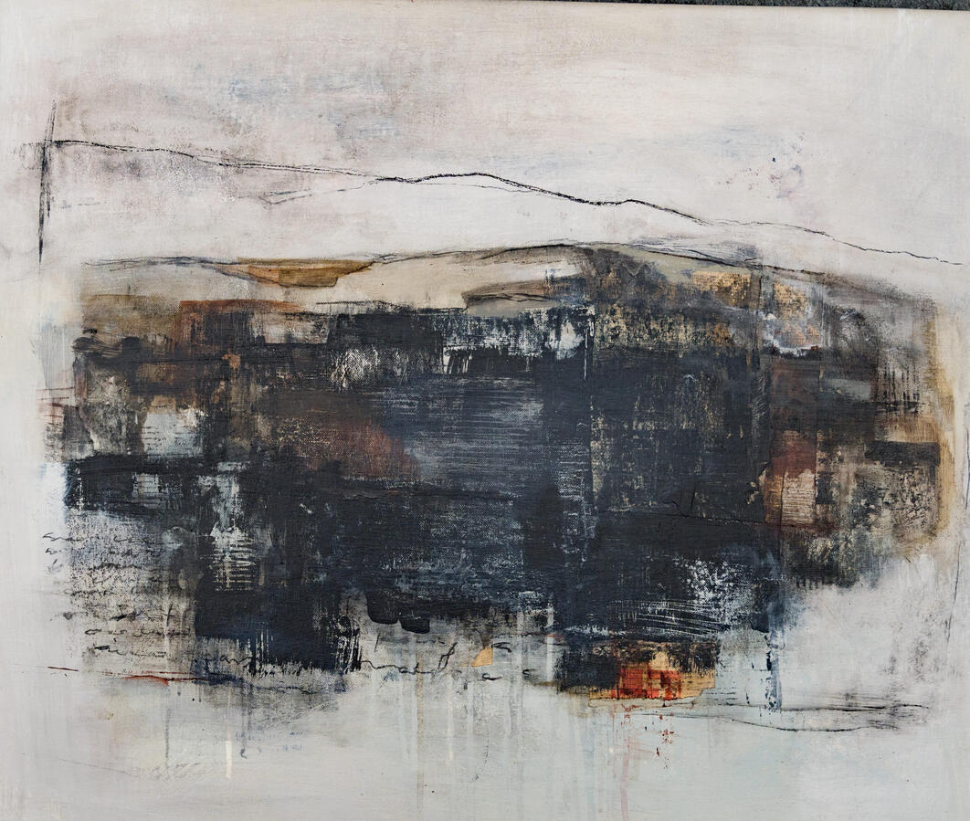 End of Summer – Sundown Mixed media on canvas 56 × 66 cm €1,200 Studio Price €840